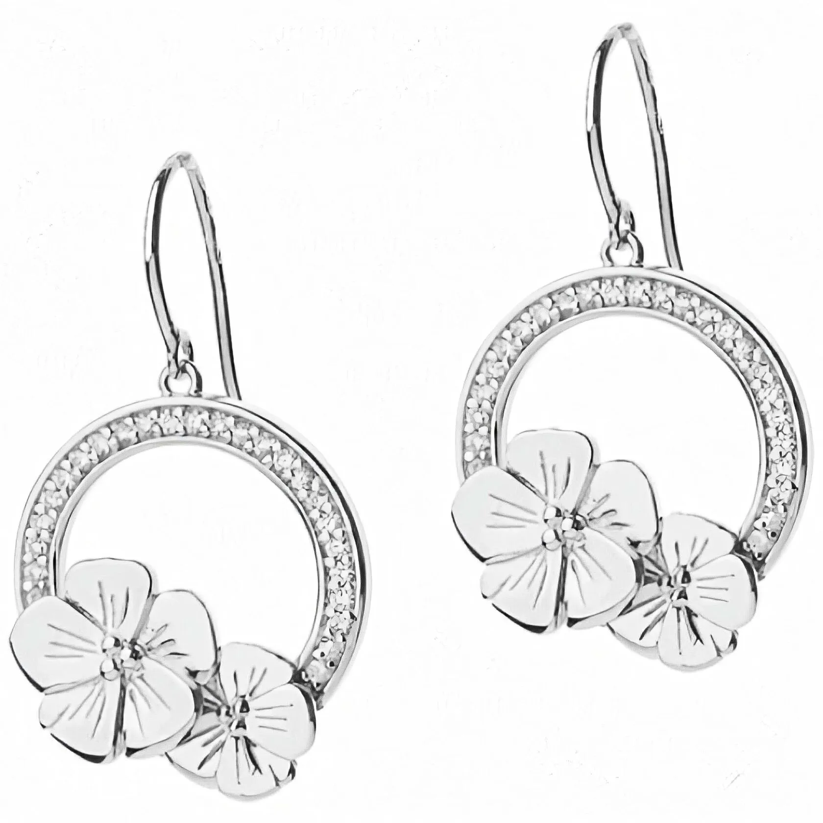 Серьги из серебра CACHAREL CSW249Z